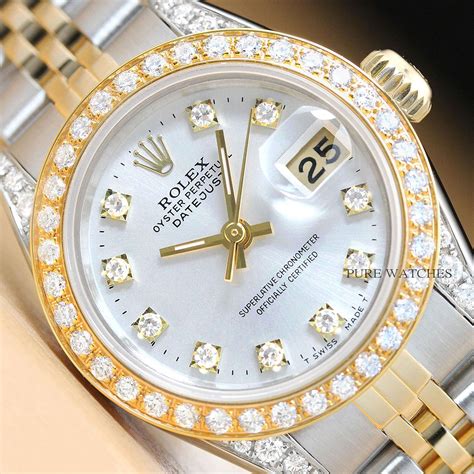 rolex factory diamond bezel letter